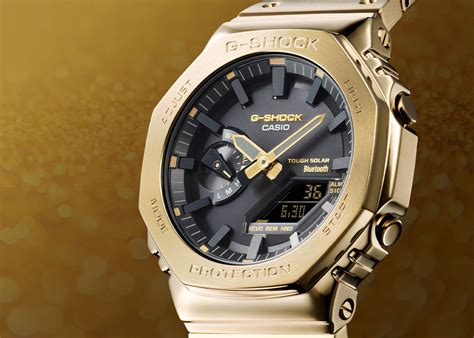 g shock casioak gold.